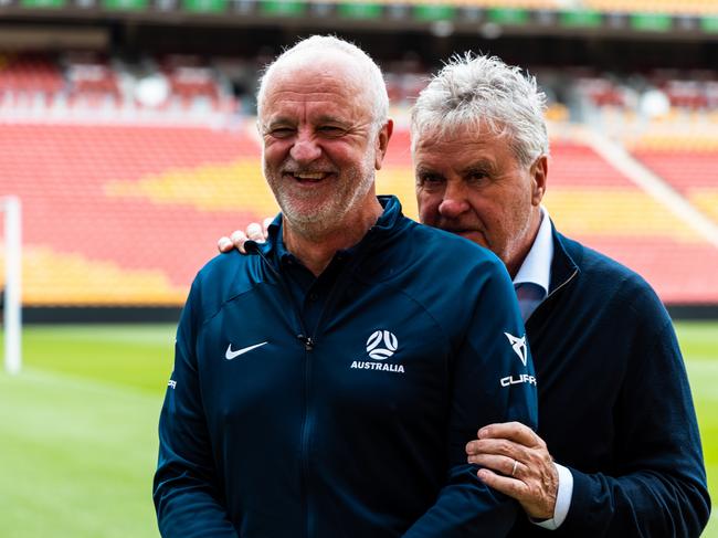 Graham Arnold got plenty from Guus Hiddink’s short stint with the team. Picture: Michael Puterflam/FFA