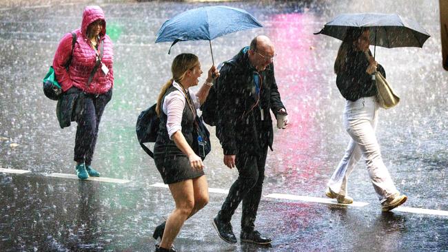 Melburnians have been warned to brace for a monster storm on Wednesday afternoon. Picture: NCA NewsWire / David Geraghty