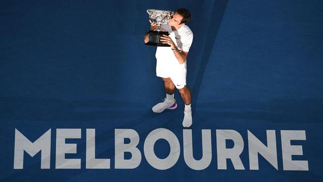 Roger Federer has won six slam titles at Melbourne Park.