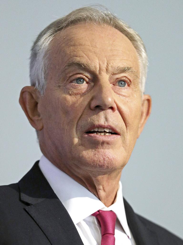 Former British prime minister Tony Blair warned Mr Corbyn, a veteran socialist, to avoid what he cast as an election “elephant trap” Mr Johnson had laid for Labour. Picture: AP