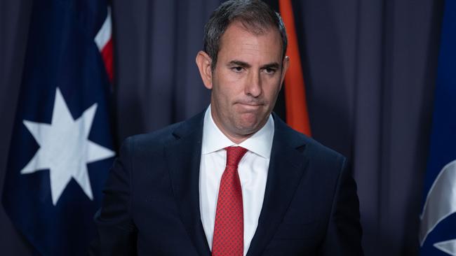 Treasurer Jim Chalmers during a press conference at Parliament House in Canberra. Picture: Gary Ramage/NCA NewsWire