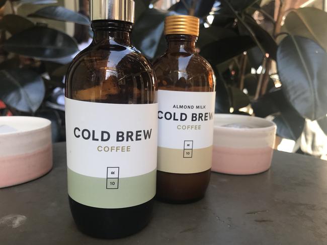 Room Ten’s Cold Brew Coffee is best enjoyed in their large cups with an even larger ice cube. Picture: Jenifer Jagielski