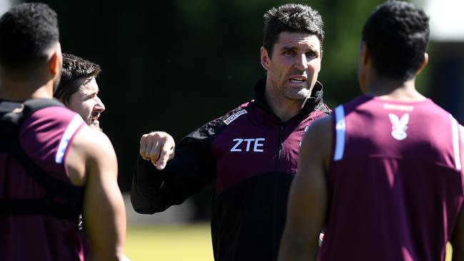 Trent Barrett has told his players how to deal with it. (AAP Image/Dan Himbrechts)