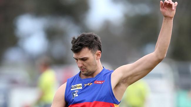 Brandyn Grenfell has been kicking goals for fun for Marong. Picture Yuri Kouzmin