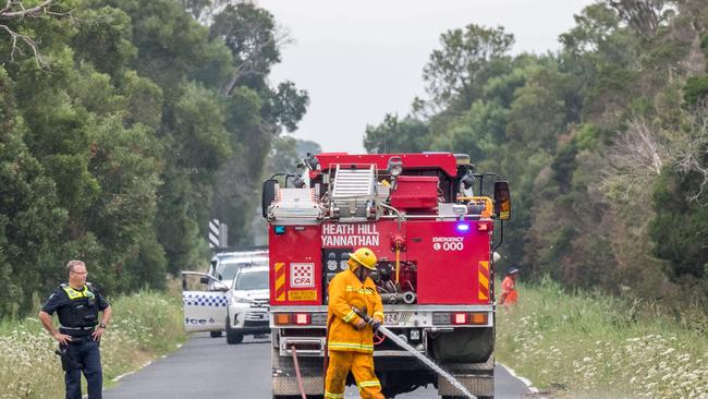 The CFA was called in to clear the scene. Picture: Jake Nowakowski