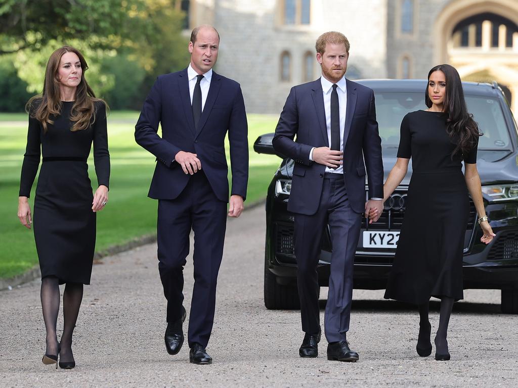 The Queen’s death brought the former “fab four” back together. Picture: Getty Images