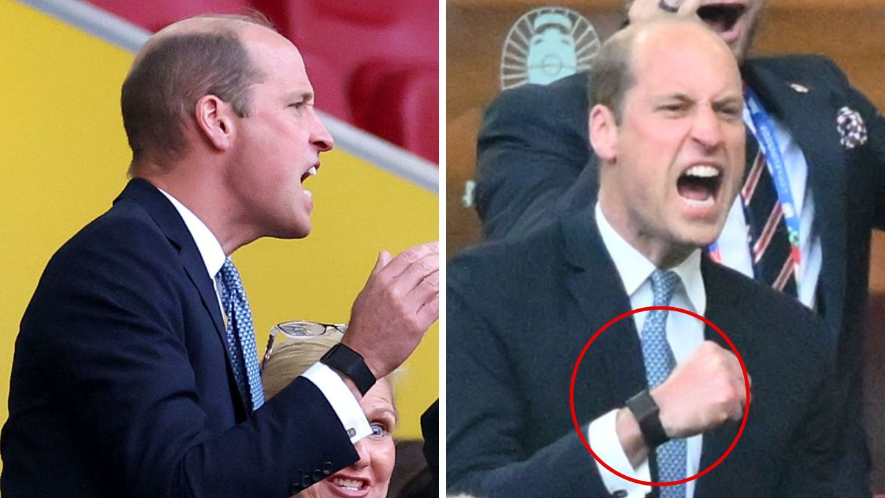 Prince William wearing a Whoop device