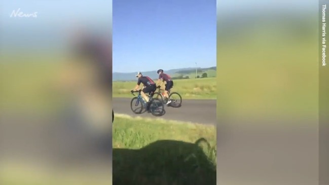 Cyclists cop abuse for riding on the road