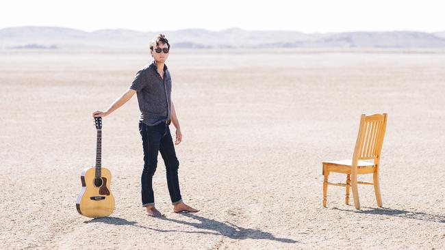 Singer and songwriter Jae Laffer in the West Pilbara. Picture: Russell Ord Photography (www.russellordphoto.com)