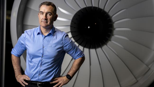 Paul Scurrah at Virgin Australia’s headquarters in Brisbane on Tuesday Picture: Glenn Hunt