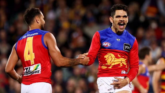 The Brisbane Lions are on top of the “core four” ladder after nine rounds. Picture: James Elsby/AFL Photos via Getty Images