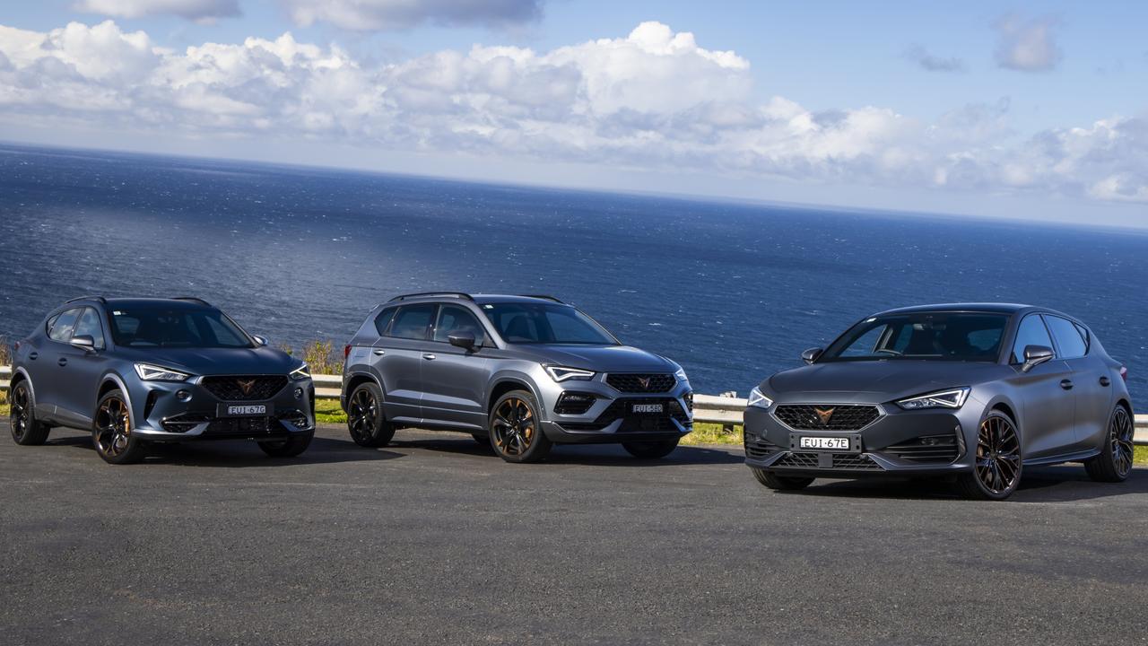 Cupra customers can choose between the Formentor, Ateca and Leon – for now.