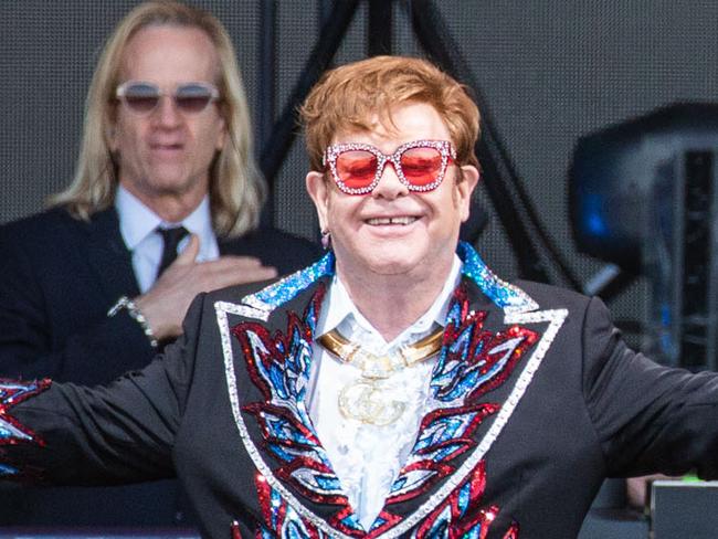 Elton John at Hanging Rock, pic Brett Schewitz _ ONE USE ONLY