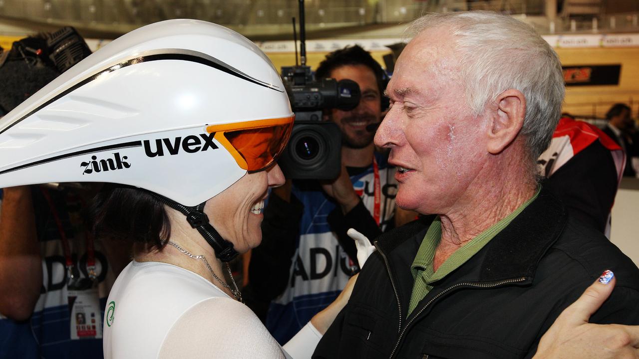 Anna Meares’ cycling coach Ken Tucker passed away aged 89.