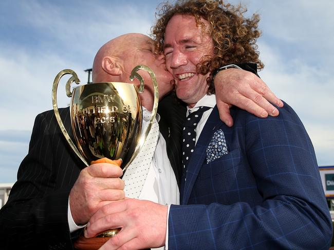 Ciaron Maher with Col McKenna, the major stakeholder in Jameka. Picture: Colleen Petch