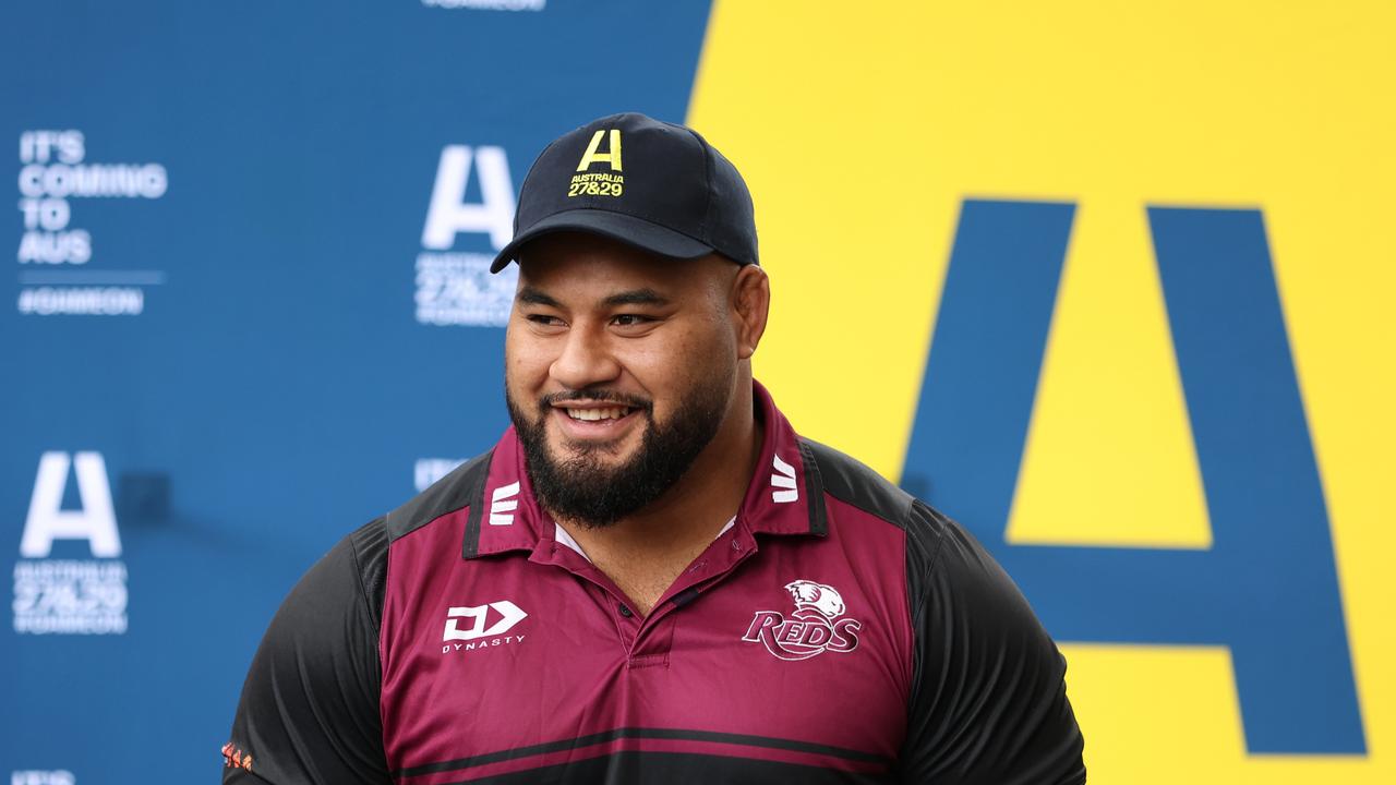 Queensland Reds star Taniela Tupou wants to still be a part of the Wallabies squad at the 2027 World Cup. Picture: Chris Hyde/Getty Images for Rugby Australia