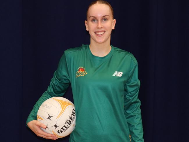 Sophie Brewer has been selected to play for Tasmania Wild. Picture: Tasmania Netball