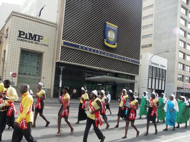 South Sudanese Anglicans march to St Peters in Adelaide