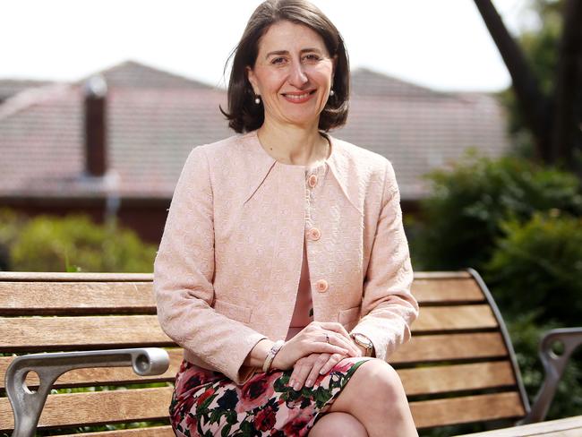 Premier Berejiklian has announced a plan to reduce NSW migration. Picture: Tim Hunter.