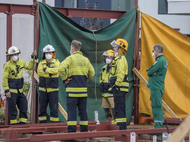 Fatal work place incident at 140a North East road Walkerville.Wednesday 1 June 2022 Pic Roy VanDerVegt