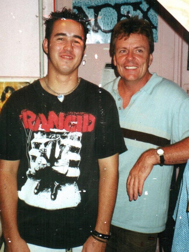 Peter Curnovic with Beatdisc’s original owner Vic Aird in 2001.