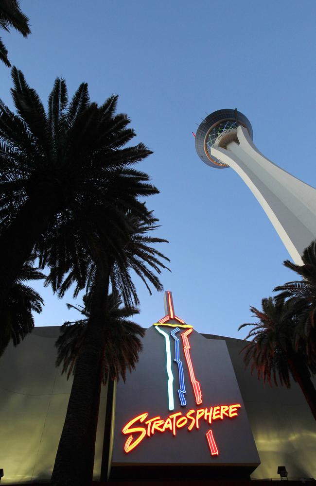 The Stratosphere hotel is nearly twice the height of Seattle’s space needle. AP Photo/Las Vegas Sun, Steve Marcus, File