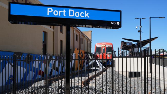 The new Port Dock station is now open. Picture: Dean Martin