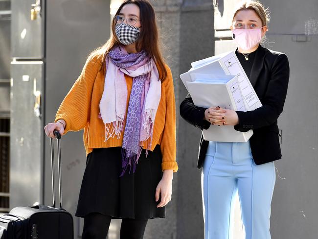 Brisbane residents masked up in the CBD when masks became mandatory at the end of June. Picture: NCA NewsWire / John Gass