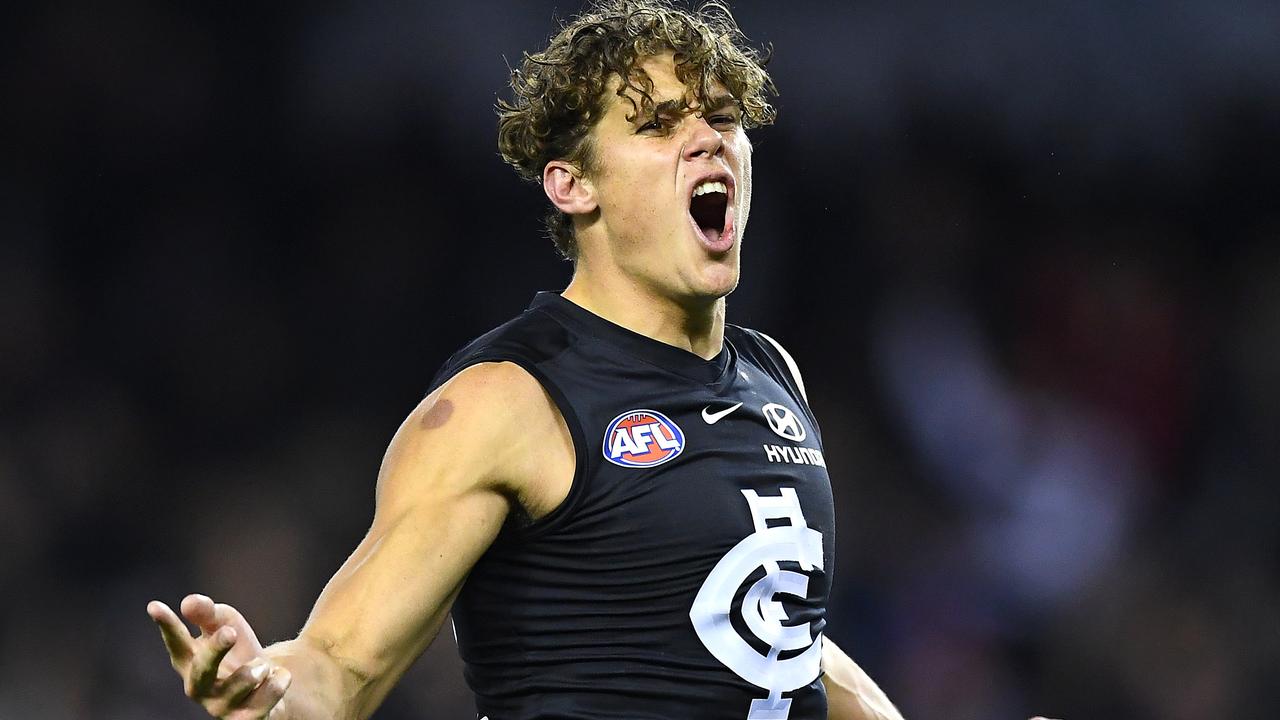 Will the Blues ever see the best of Charlie Curnow again? Picture: Quinn Rooney/Getty Images