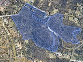 The boundaries of the Lizard Rock land holding at Belrose. Picture: Metropolitan Local Aboriginal Land Council