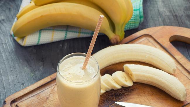 Drink a banana shake after exercise. Picture: Getty Images