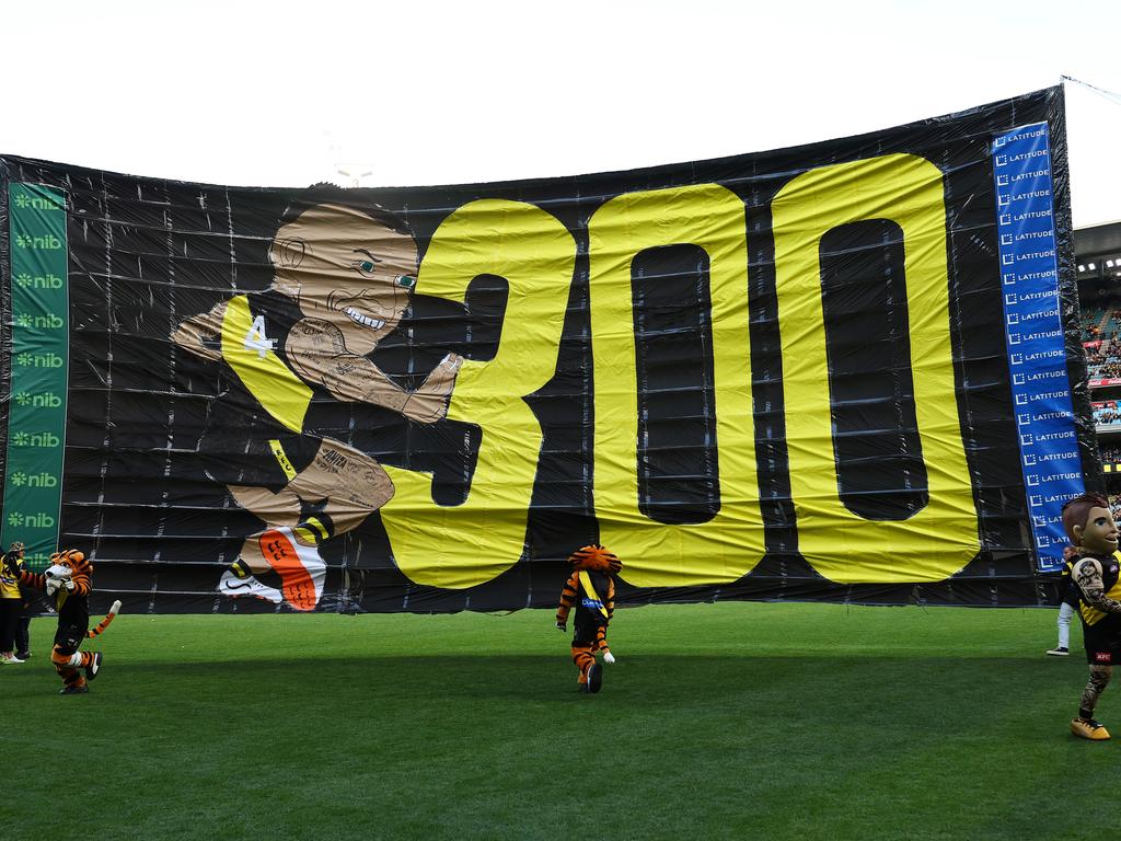 The 300 banner. Picture: Graham Denholm/Getty Images