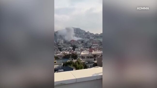 Video shows explosion in Israeli-occupied Golan Heights