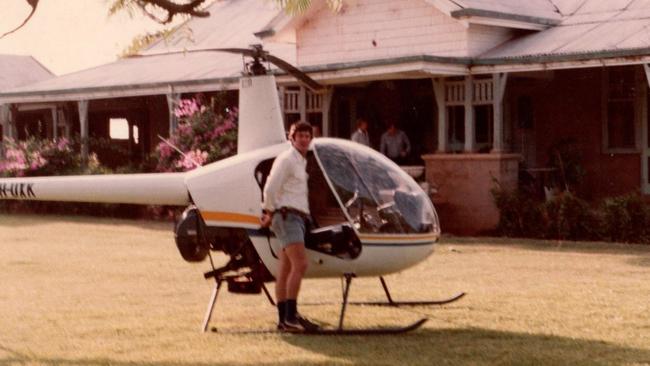 Take flight: Greg on the front lawn of Brickhouse Station, Carnarvon WA, in time for breakfast. Picture: Supplied