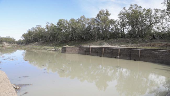 General view of Bourke Weir during a visit by State cabinet and meeting being held in Bourke. Picture: Dylan Robinson