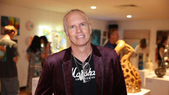 Ez Larmor at the SWELL Art Prize at Broadbeach Community Space for Gold Coast at Large. Picture, Portia Large.