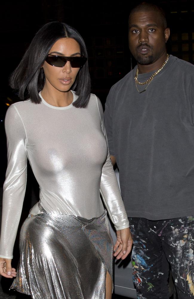 Kim Kardashian steps out in see-through top: Photos