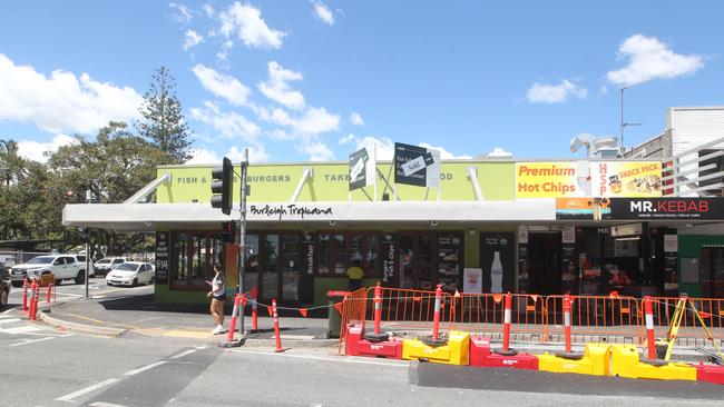 Burleigh Tropicana has been gutted as it awaits redevelopment. Picture: Richard Gosling