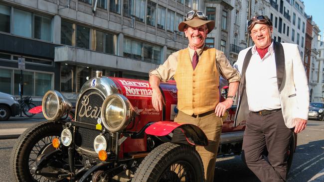 Warren Brown, left, and Matthew Benns in London. Picture: Jacquelin Magnay