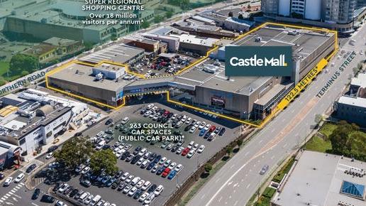 Castle Mall at Terminus St, Castle Hill was sold by Castle Towers owners QIC to The Hills Shire Council for $105 million. Picture: Stonebridge.