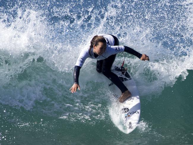 SPRAY IT: Young Wooli surfer Carly Shanahan has put in a stellar performance at her third big competition in as many weeks, coming second in the NSW State Junior Surfing Titles.