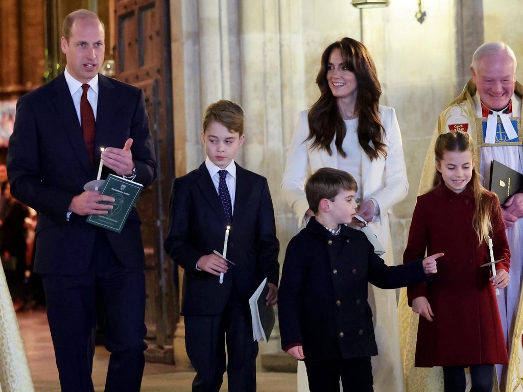 The royal kids did not visit their mum in hospital during her two-week stay. Picture: Getty Images