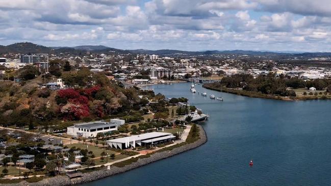 Supplied aerial image of Gladstone from Gladstone Council.