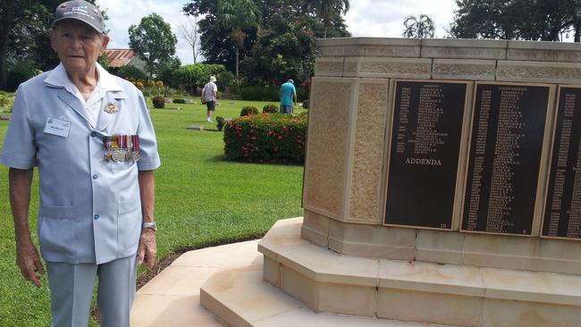 Maxwell Murphy at the Adelaide War Memorial Cemetery in February 2014 — nine months before his death. Picture: Supplied