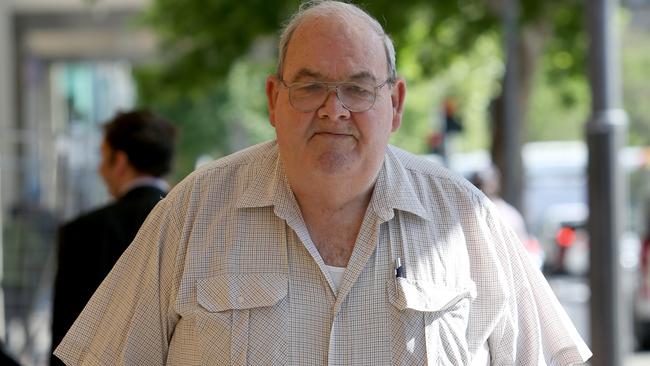 Peter Dansie outside court. Picture: AAP/Kelly Barnes.