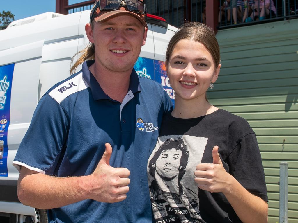 Jackson Boland with Zoe Taylor from Casino out at the Kyogle Show. Picture: Cath Piltz