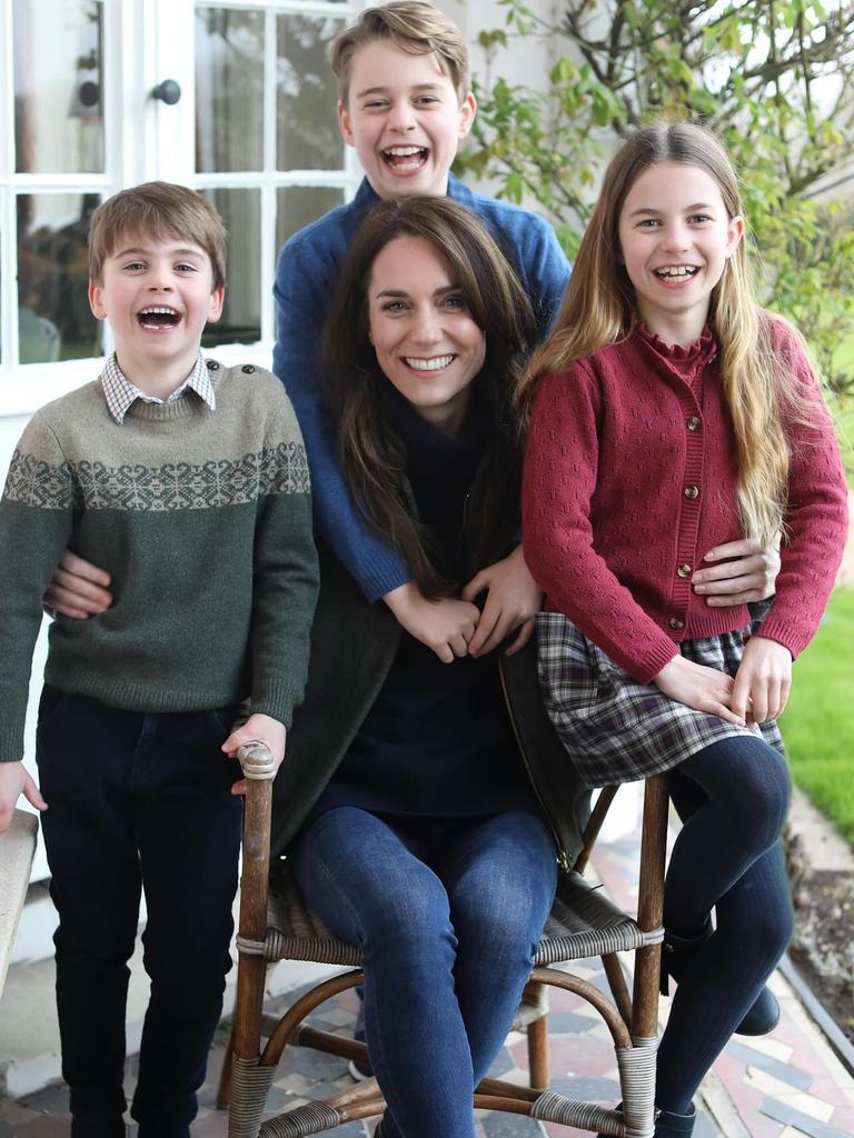 The now infamous Mother’s Day photo of Kate Middleton the Princess of Wales in 2024. Picture: Kensington Palace/Instagram