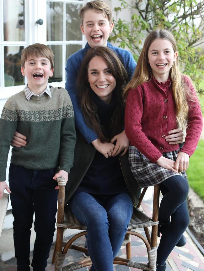 The now infamous Mother’s Day photo of Kate Middleton the Princess of Wales in 2024. Picture: Kensington Palace/Instagram