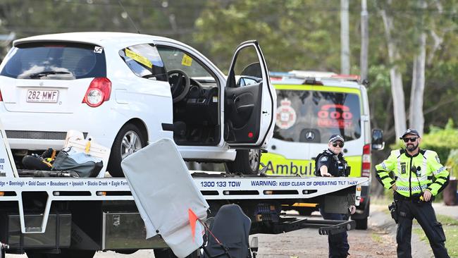 The scene at Kingston where Allan Smillie was allegedly hit and killed. Picture: John Gass