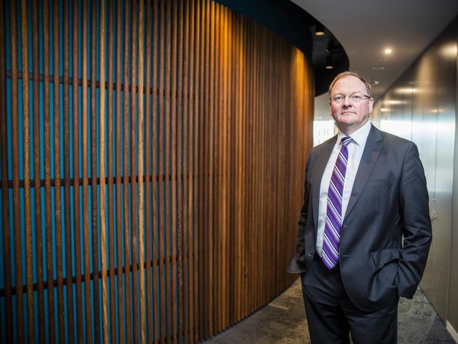 Housing Minister Roger Jaensch in his offices. Picture: RICHARD JUPE